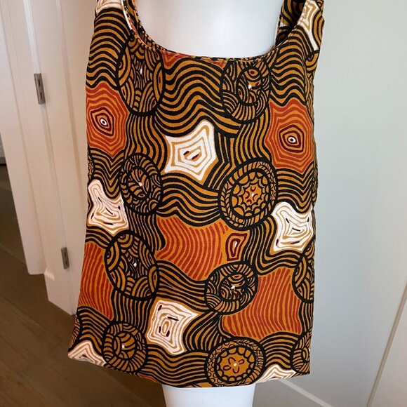 OzAboriginal Jukurrpa Cotton Canvas Crossbody Bag by Artist Bessie Liddle OS - Picture 3 of 7